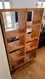 2 Librerie  art decó in finitura radica perfette