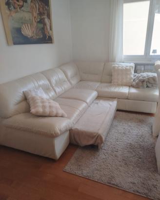 Divano Letto Angolare in pelle 