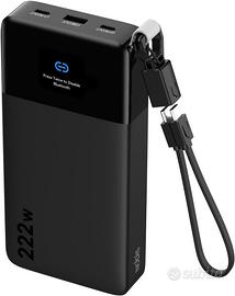 NOBIS Power Bank per Laptop e Smartphone 25000mAh