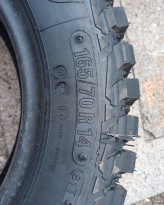 pneumatici da  fuoristrada  165 70 r14 81t m+s