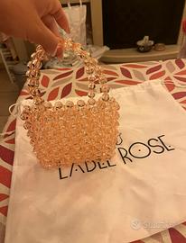 Borsa in perline pesca Label Rose