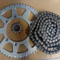 Corona con pignone e catena