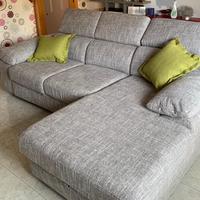 DIVANO CON ISOLA GRIGIO