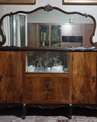 Credenza vintage con specchio