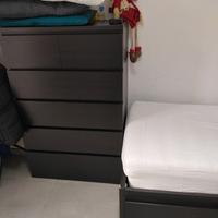 Cassettiera Ikea mal marrone -nero a ritirare sul