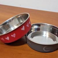Ciotole Acciaio Inox fondo antiscivolo Gatti oCani