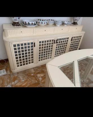credenza, tavolo e sedie Giorgetti 