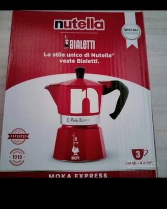 moka 3 tazze Bialetti personalizzata Nutella 