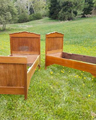 Letti singoli in legno vintage