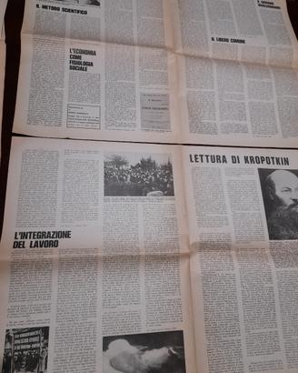 rarissimi allegati ad A Rivista Anarchica 1973