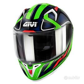 CASCO INTEGRALE MOTO GIVI 50.8 RACER BLU VERDE