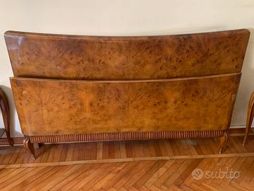 Camera matrimoniale mobili in radica di noce