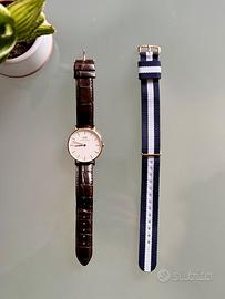 Orologio Daniel Wellington cinturino pelle + nylon