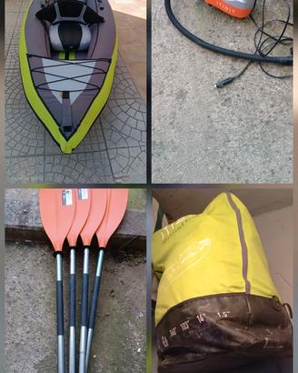 Kayak 100 gonfiabile tela 2 posti