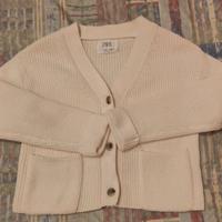 Cardigan zara bianco panna