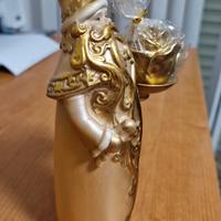 Statuina Babbo Natale ceramica Hervit 