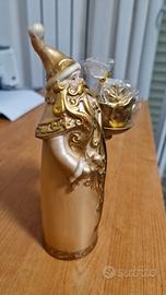 Statuina Babbo Natale ceramica Hervit 