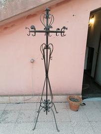 Appendi abiti anni 30 in ferro battuto 