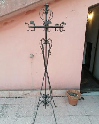 Appendi abiti anni 30 in ferro battuto 