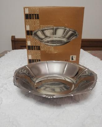 Cestino Metallurgica Motta Anni 70 Rotondo Barocco