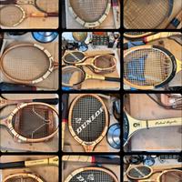 Vecchie racchette (6) da tennis in legno