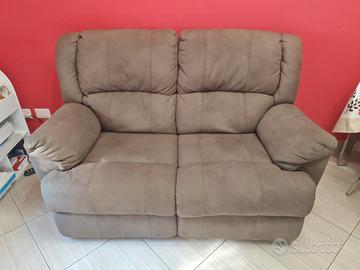 Divano 2 posti relax reclinabile schiena e gambe