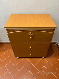 Fasciatoio MIBB con vasca per bagnetto ad incasso