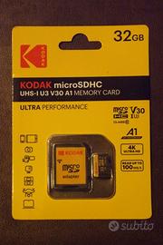32GB MicroSD Kodak 4K UltraHD Class 10 - NUOVA
