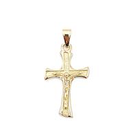 Pendente croce  uomo realizzato in oro giallo 18Kt