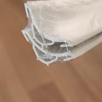 Profilo bordo vasca stondato PVC bianco