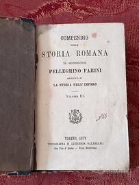 Libro"STORIA IMPERO ROMANO" 1879