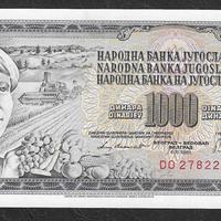 Jugoslavia - banconota FdS UNC da 1000 Dinari - 81