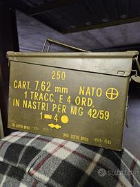 Cassetta Militare Originale 7,62 NATO – MG 42/59 –