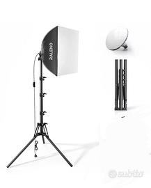 RALENO Softbox LED da 50 W Luce Fotografica 50x50 