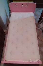 LETTO SINGOLO BAMBINA ROSA