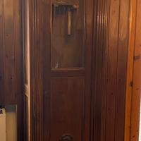 Orologio a pendolo a colonna antico