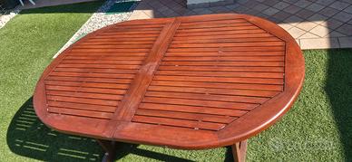 tavolo da giardino in legno