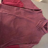 maglia pile burgundy