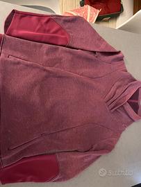 maglia pile burgundy