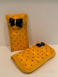 Set portafoglio /porta occhiali anni '80