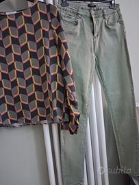completo pantalone e casacca elegante 