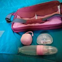 borsa passeggino,paracapezzoli, miscelatore pappa 