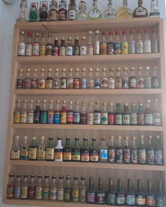 Grande collezione mignon liquori e whisky vintage 