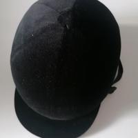Casco cap equitazione velluto nero decathlon