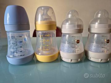 biberon chicco 150ml e mum 130/150 ml+tettare= t