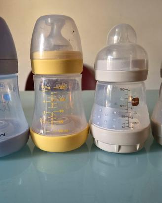 biberon chicco 150ml e mum 130/150 ml+tettare= t