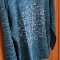 maglia leggera manica lunga con ricamo