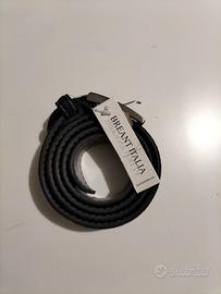 Cintura uomo vera pelle scamosciata colore blu