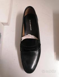 Mocassini artigianali in pelle nera "Mocassinis"