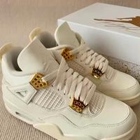 Jordan Air Jordan 4 "Metallic Gold" Bianco 40
